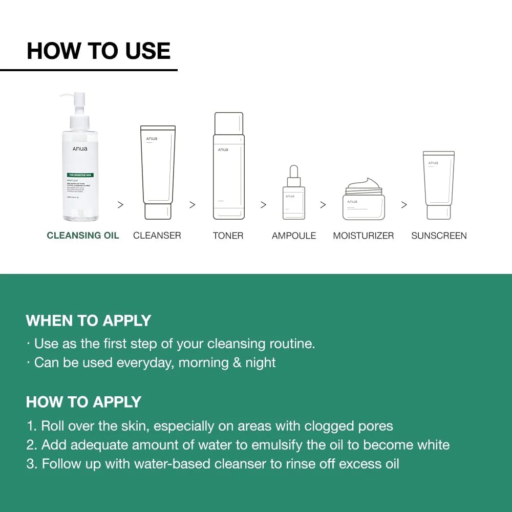 ANUA Heartleaf Pore Control Cleansing Oil Mild 200ml