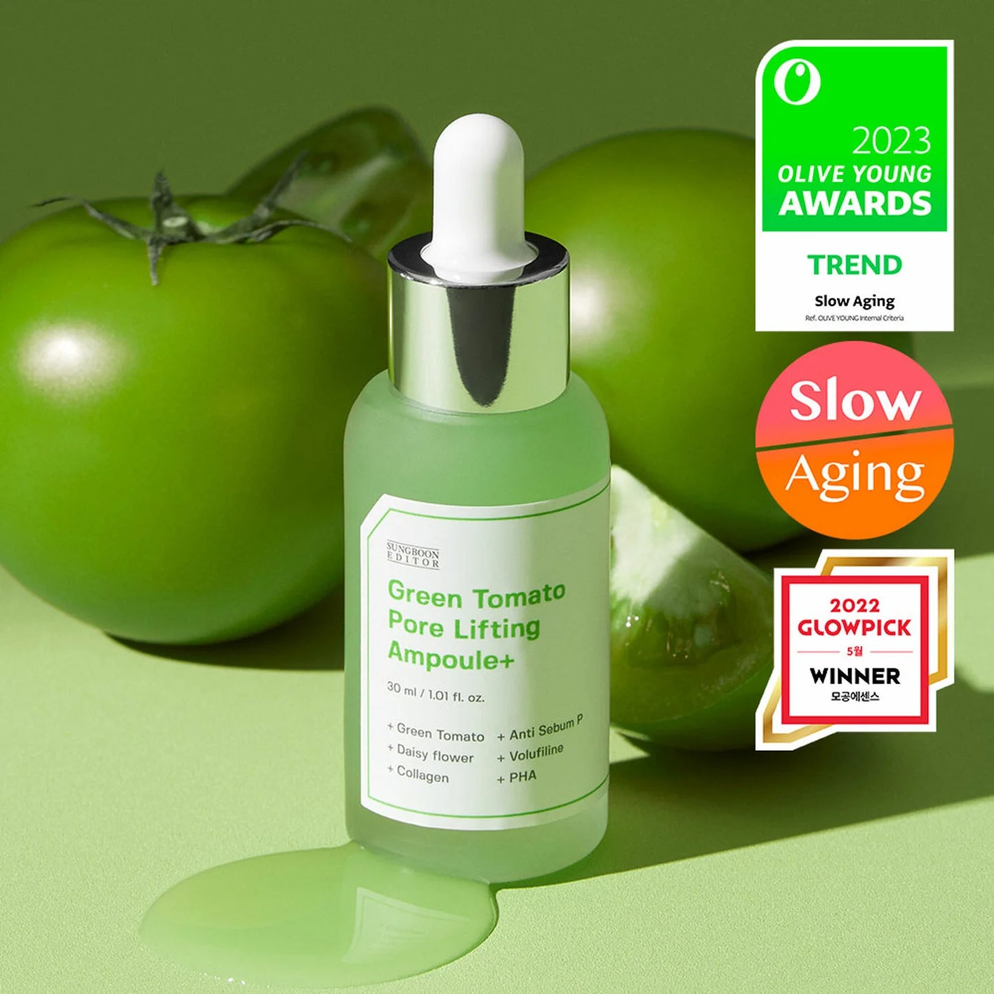 SUNGBOON EDITOR Green Tomato Pore Lifting Ampoule 30ml