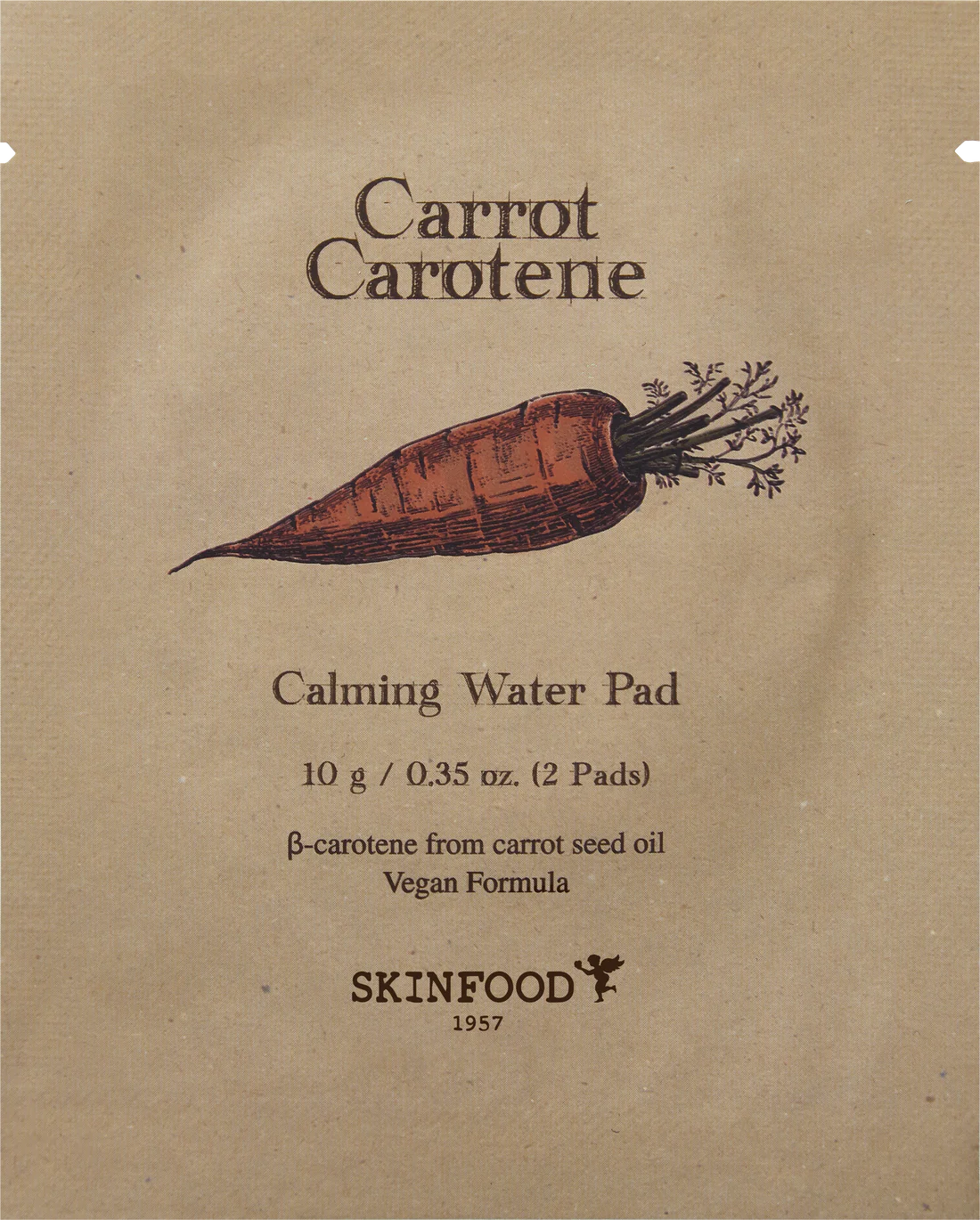 SKINFOOD Carrot Carotene Calming Water Pad Pouch (2 Pads)